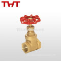 1" bsp brass mini stem male thread gate valve wheel handle
